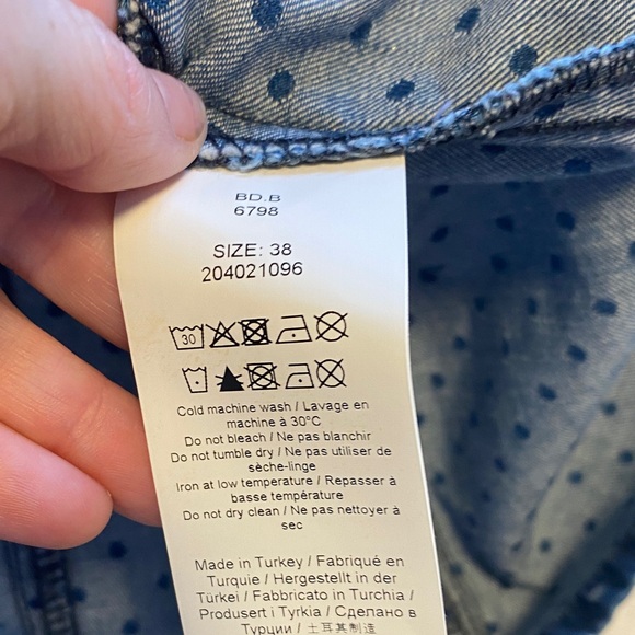 Ganni Blue Polka Dot Dress - Picture 7 of 11